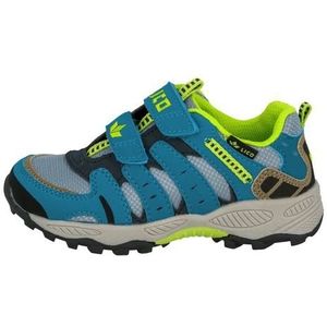 Lico FREMONT V Uniseks, kinderen Halfhoge trekking- & wandelschoenen, Grijs/blauw/limoen, 37 EU