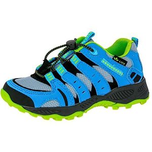 Lico Fremont Uniseks kinderwandelschoenen, grijs/blauw/citroen, 30 EU, grijs/blauw/citroen