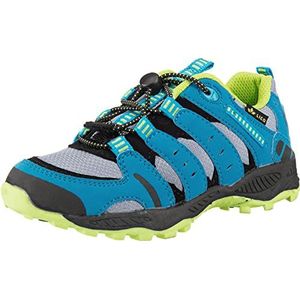 LICO Fremont Trekking- en wandelschoenen uniseks-kind , Grijs / blauw / limoen, 29 EU
