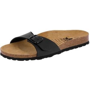 Gezondheidsslippers - Zwart - Synthetisch - Gespsluiting