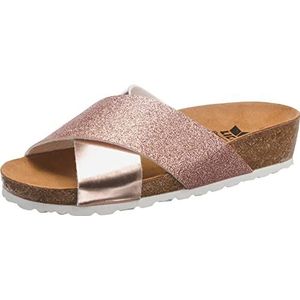 Lico BIOLINE PRIME Dames Instapschoenen, Rosé/glitter, 36 EU