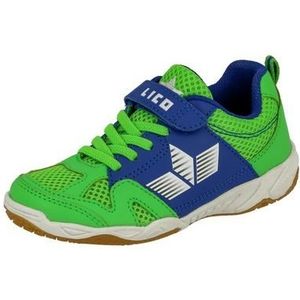 LICO Sport VS uniseks-kind Zaalsportschoen, Groen / blauw, 41 EU