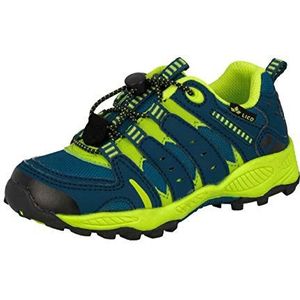 LICO Fremont Trekking- en wandelschoenen uniseks-kind , Petrol / limoen, 25 EU