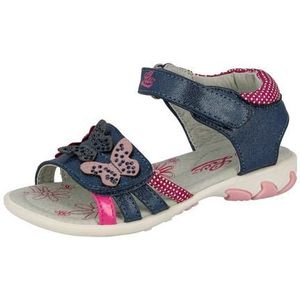 Lico Lindsey V Meisjes Sandalen met riempjes, Marineblauw/felroze/zachtroze, 28 EU