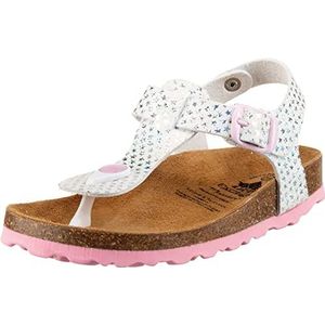 Lico Bioline Starprint slippers voor meisjes, wit, roze., 31 EU