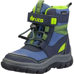 Lico Crumbie Vs sneeuwlaarzen voor kinderen, uniseks, blauw marine citroen, 21 EU