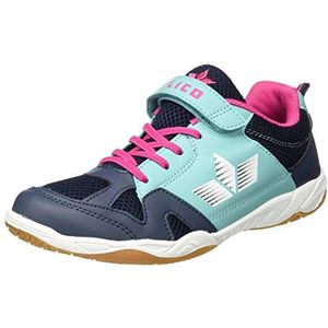 LICO Sport Vs meisjes Zaalsportschoen , Marineblauw / turquoise / felroze, 40 EU