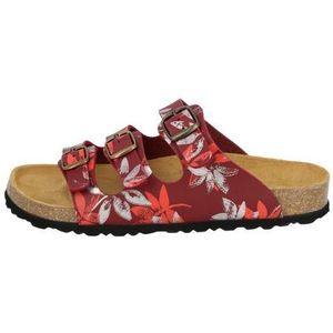 Gezondheidsslippers - Rood - Synthetisch - Gespsluiting