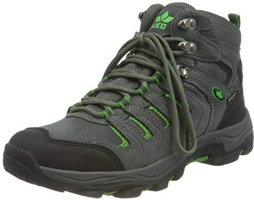 Lico Manaslu High Uniseks volwassenen Trail-hardloopschoenen, Antraciet/zwart/groen, 36 EU