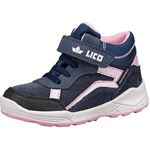 Lico Nabudo VS Meisjes Sneakers, Marineblauw/zachtroze, 38 EU