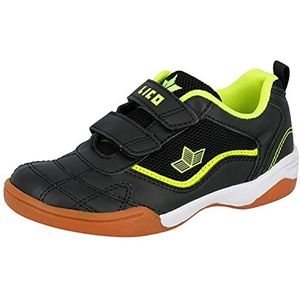 Lico Sloan V Jongens Sneakers, Zwart/limoen, 34 EU