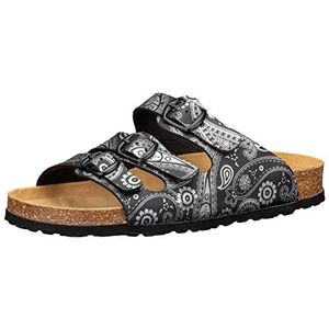 Lico - Bioline Lady Power - Dames Pantoffel - Zwart/Zilver