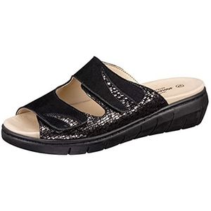 Lico Rebecca Comfort Dames Slippers, Zwart, 40 EU