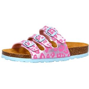 Lico Meisjes Bioline Kids Slippers, roze, turquoise, 32 EU