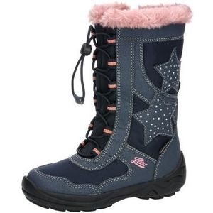 Lico Cathrin, sneeuwlaarzen voor meisjes, marineblauw, roze, 32 EU, marineblauw/roze