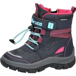 Lico Crumbie Vs sneeuwlaarzen voor meisjes, Marine Pink Turquoise, 22 EU