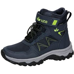 Lico John Vs, uniseks hardloopschoenen voor kinderen, Limoen groen/marineblauw