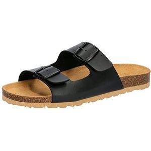 Lico Heren Bioline Man Pantoffel, zwart, 36 EU