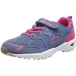 Lico Flori Vs Sneakers voor kinderen, uniseks, grijs/roze, 27 EU