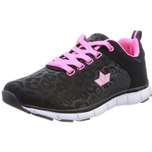 Lico Dames Arlene Sneakers, zwart, roze, 40 EU