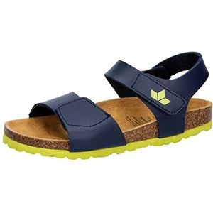 Lico Bioline Fiore V Sandalen voor kinderen, uniseks, Marine Lemon, 21 EU