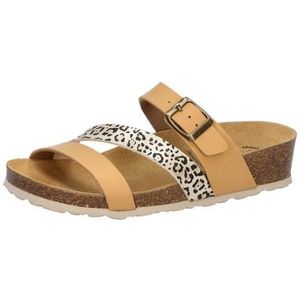 Gezondheidsslippers - Bruin - Synthetisch - Leer Binnenzool - Rubber Loopzool