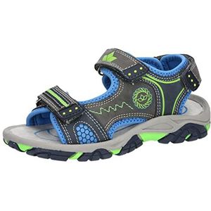 Lico Emil V Sandalen, grijs/blauw/citroen, 34 EU, Grijs blauw citroen, 34 EU