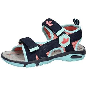 Lico Unisex Palau V sandalen voor kinderen, Marine Turquoise Zalm, 35 EU