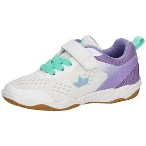 Lico Chaussures de sport en salle Key Vs pour fille, blanc, violet, turquoise, 41 EU