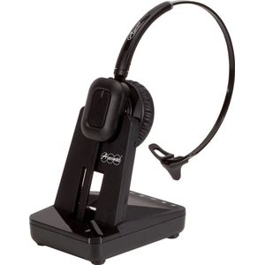 Auerswald COMfrotel H-500 On Ear headset Telefoon DECT Mono Zwart Noise Cancelling Volumeregeling, Microfoon uitschakel