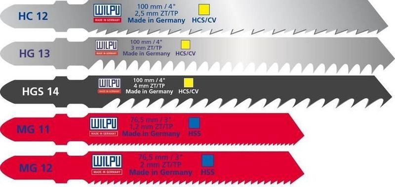 Wilpu JIG SAW BLADES 5 PCS.
