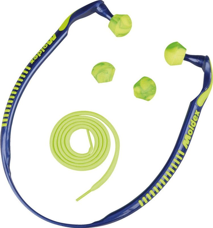 Moldex - Oorbeugel - Blauw/Groen - Duo-materiaal - Verwisselbare Dopjes