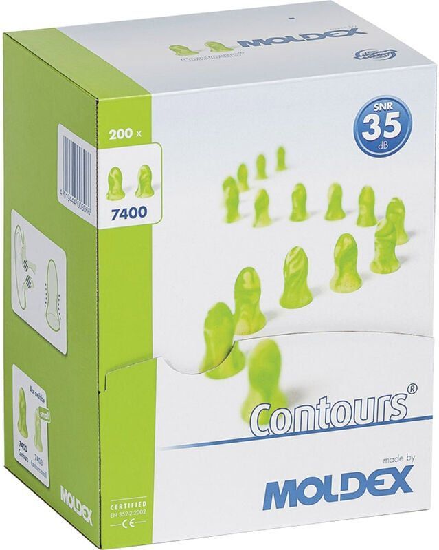 Moldex 740001 CONTOURS (200PR) OORDOPPEN 0401017399999 - 10 stuks - Een Kleur - One size