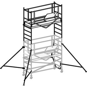 Rolsteiger ADVANCED SAFE-T 7070, uitbreidingsmodule, platform = 1,58 x 0,61 m HYMER