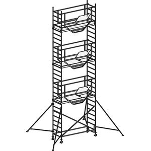 HYMER Rolsteiger ADVANCED SAFE-T 7070, gelast, platform = 1,58 x 0,61 m, module 1+2+3+kit