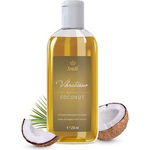 Vibratissimo Coconut exotische massageolie met kokosnoot, liefdesolie, erotische olie