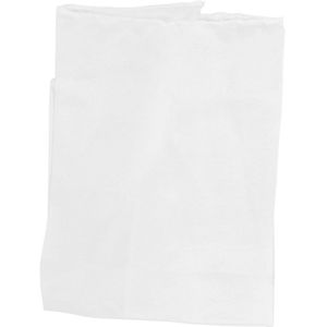 Zijden Sjaal - Zijde - Pongee 5 - 22 gr/m2 - Afm. 28x28 cm - Wit - 1 stuk