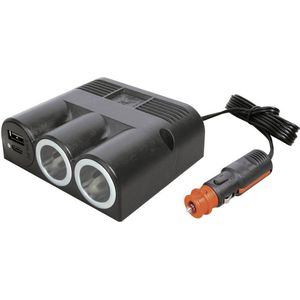 ProCar 67345000 Drievoudig stopcontact met Power USB-C/A dubbele stekkerdoos