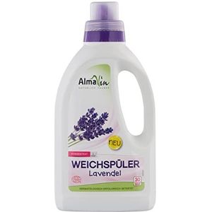 AlmaWin Wasverzachter, lavendel, 750 ml, milieuvriendelijke wasverzachter met etherische oliën, met frisse lavendelgeur, vrij van synthetische geur- en kleurstoffen, veganistisch