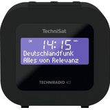 TechniSat - Techniradio 40 - Wekker Radio - Zwart - DAB+ en FM