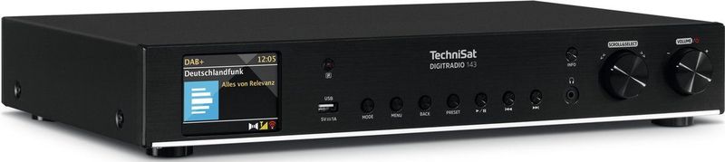 TechniSat DIGITRADIO 143 (V3) - DAB+ en internetradio ontvanger - Bluetooth - Wi-Fi - zwart