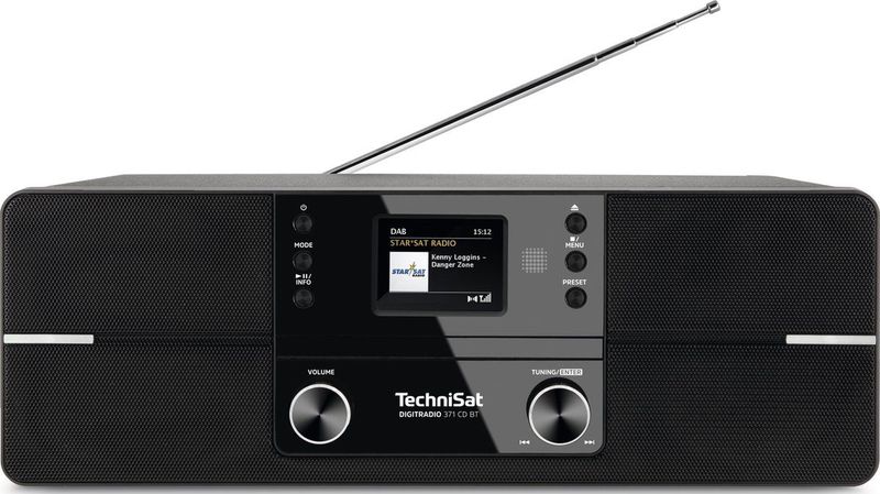 TechniSat - DIGITRADIO 371 CD BT - Stereo-radio - Zwart - DAB - FM - CD-speler - Bluetooth