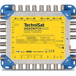 TechniSat - GigaSwitch 9/20 - Multischakelaar - Blauw, Geel - Satelliet Accessoires