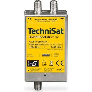 TechniSat - TECHNIROUTER MINI 2/1x2 - Eenkabeloplossing - Voor Twin-ontvangst - Satellietontvangers