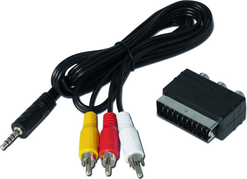 TechniSat - Cinch - Videokabel - 3,5 mm aansluiting - 0.05 m