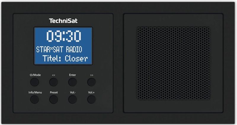 Technisat - DIGITRADIO UP1 - Inbouwradio - Zwart - DAB+/FM, Bluetooth