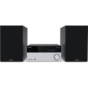TechniSat DIGITRADIO 750 - DAB+ micro HiFi-systeem (DAB+, FM, CD-speler, Bluetooth-audio streaming, 100 W RMS stereo-luidsprekers, hoofdtelefoonaansluiting, afstandsbediening, compact systeem) zwart