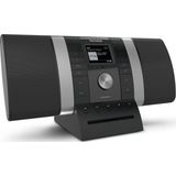 TechniSat MultyRadio 4.0 (Internet Radi - DAB - Bluetoot - WiFi - Radi - Zilve - Zwart