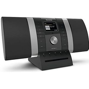 TechniSat MultyRadio 4.0 (Internet Radi - DAB - Bluetoot - WiFi - Radi - Zilve - Zwart