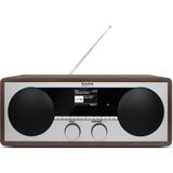 TechniSat DIGITRADIO 451 CD IR - Digitale, internetradio met CD-speler (DAB+, FM, stereo, AUXin, Bluetooth audio streaming, Spotify, USB met oplaadfunctie en MP3 weergave, WLAN, 2 x 15 W) hout